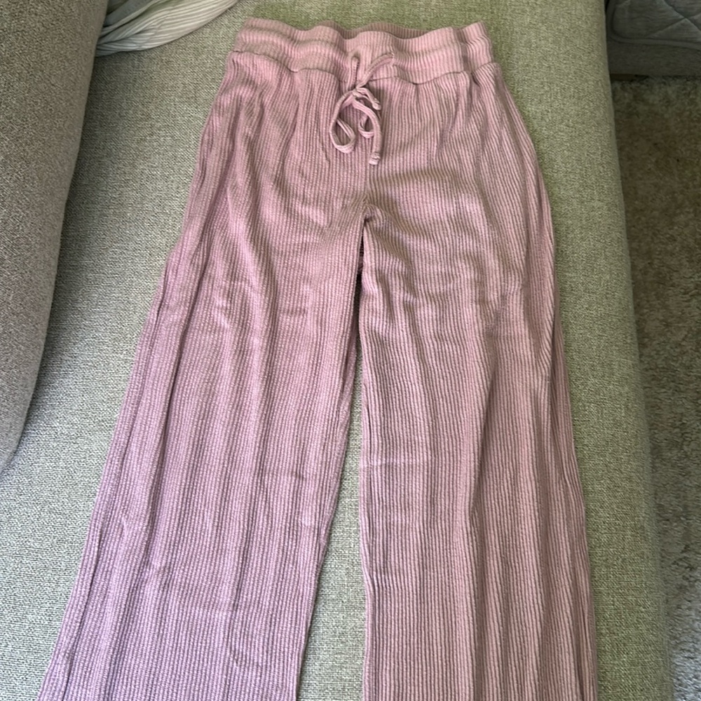 Pink lounge pants, super soft and cozy